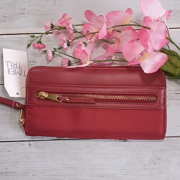 WOMENS LARGE ZIP Around Wallet - Picture 2 of 4